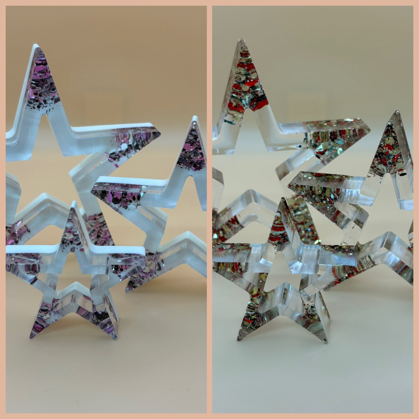 3er Set "Sterne" in versch. Designs