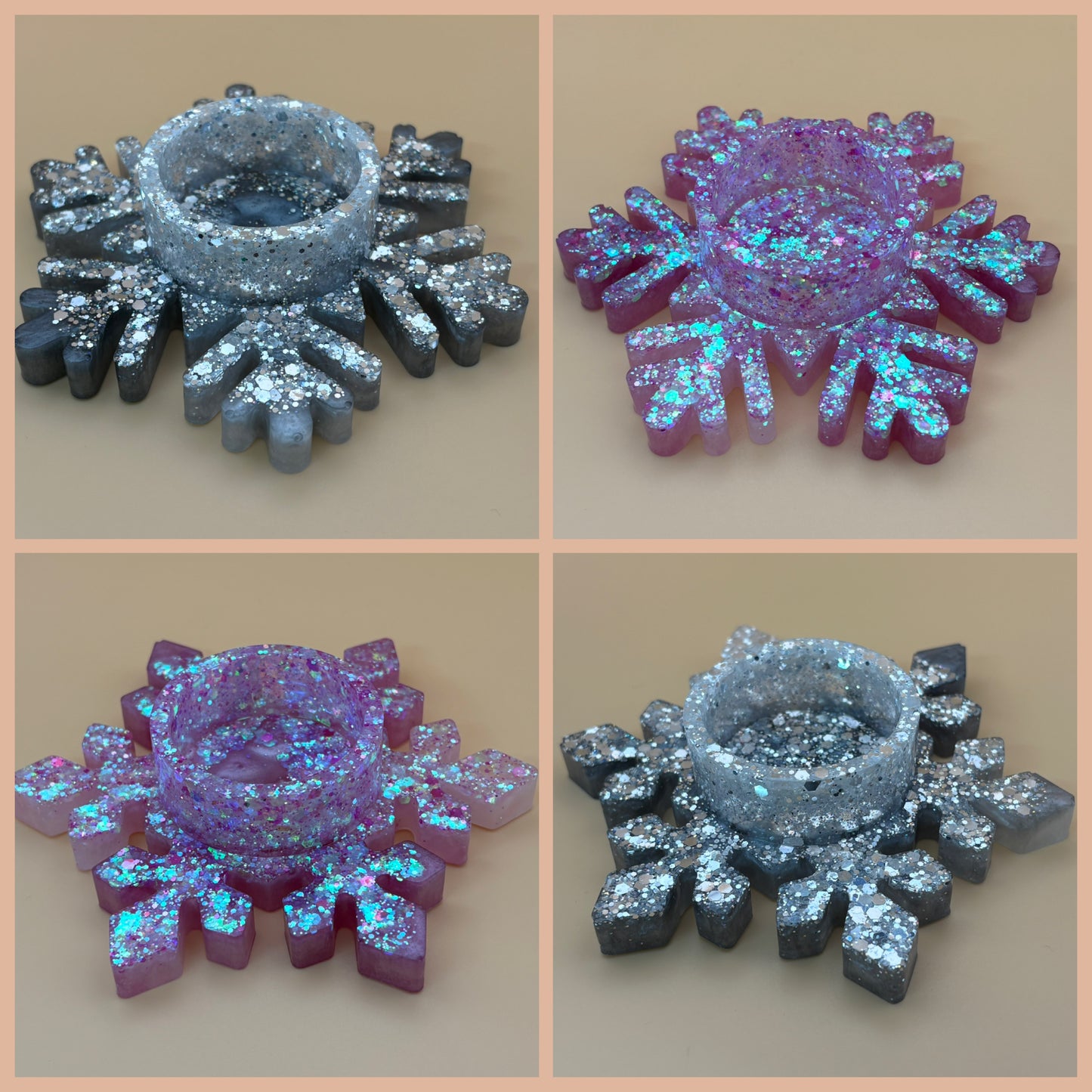 Teelichthalter "Schneeflocke"