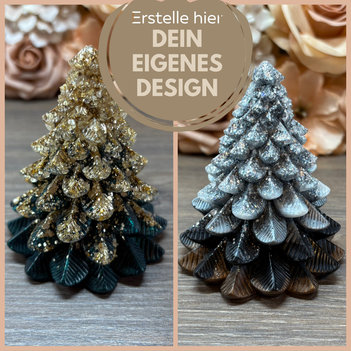 Figur "Weihnachtsbaum breit" in Wunschdesign