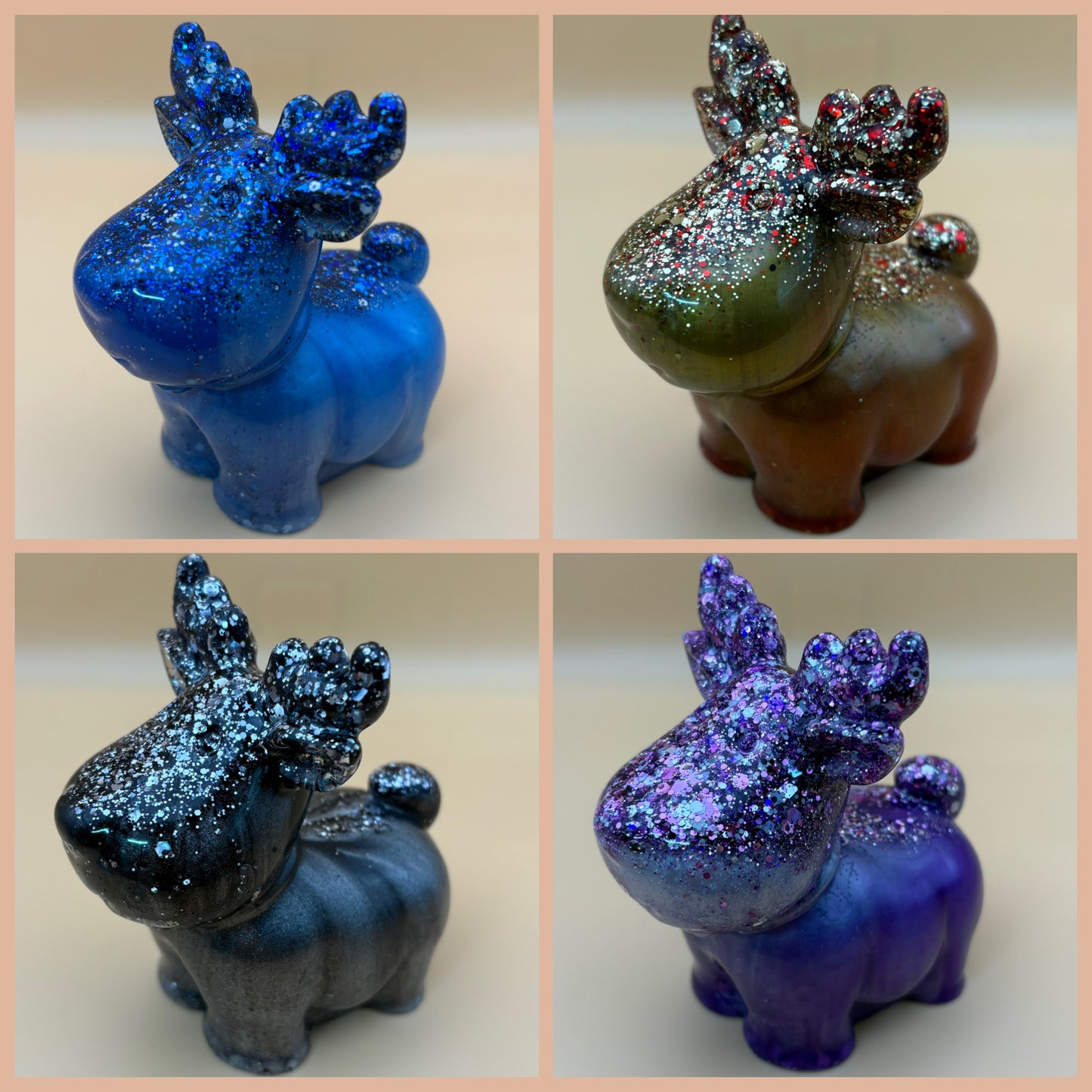 Figur "Weihnachts-Elch" versch. Varianten