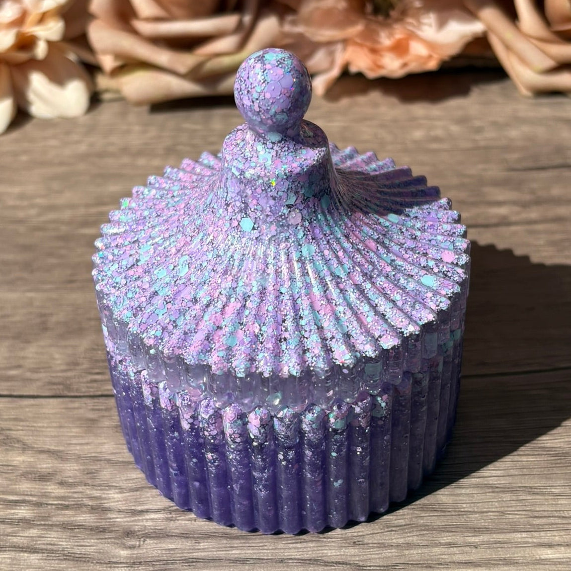 Kleine Diamantdose mit Deckel – handgefertigte Schmuckdose in verschiedenen Designs