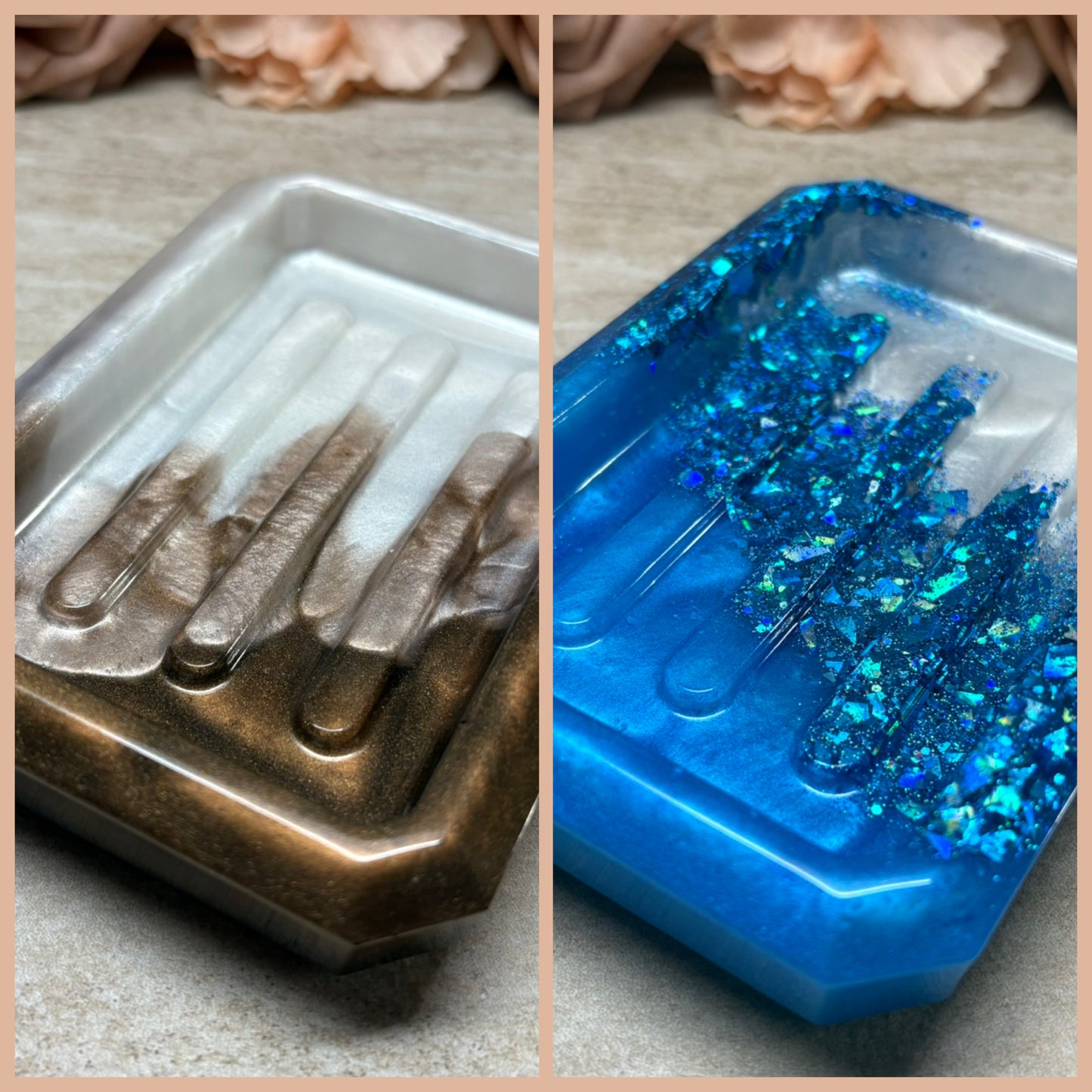 Seifenschale Eckig versch. Designs