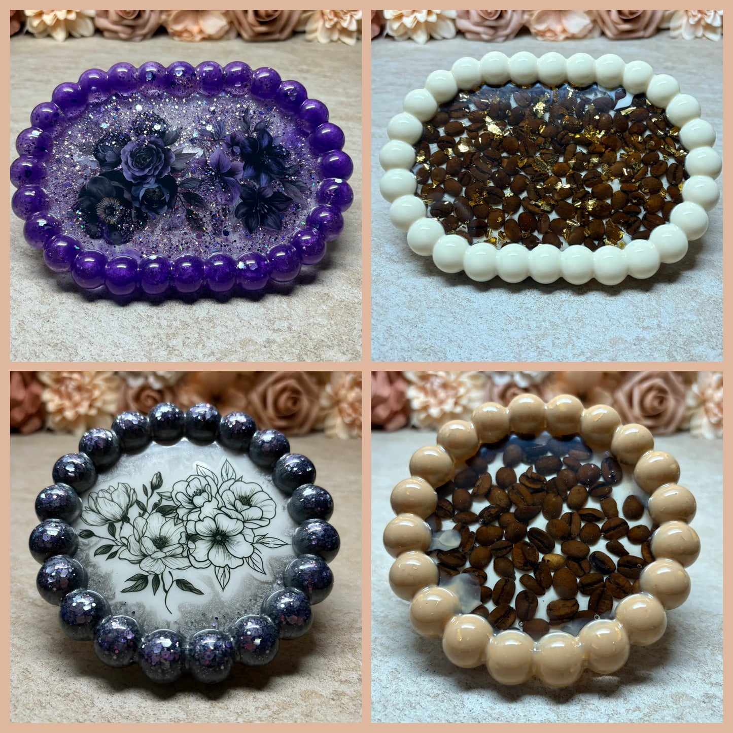 Tablett "Bubble" Rund + Oval