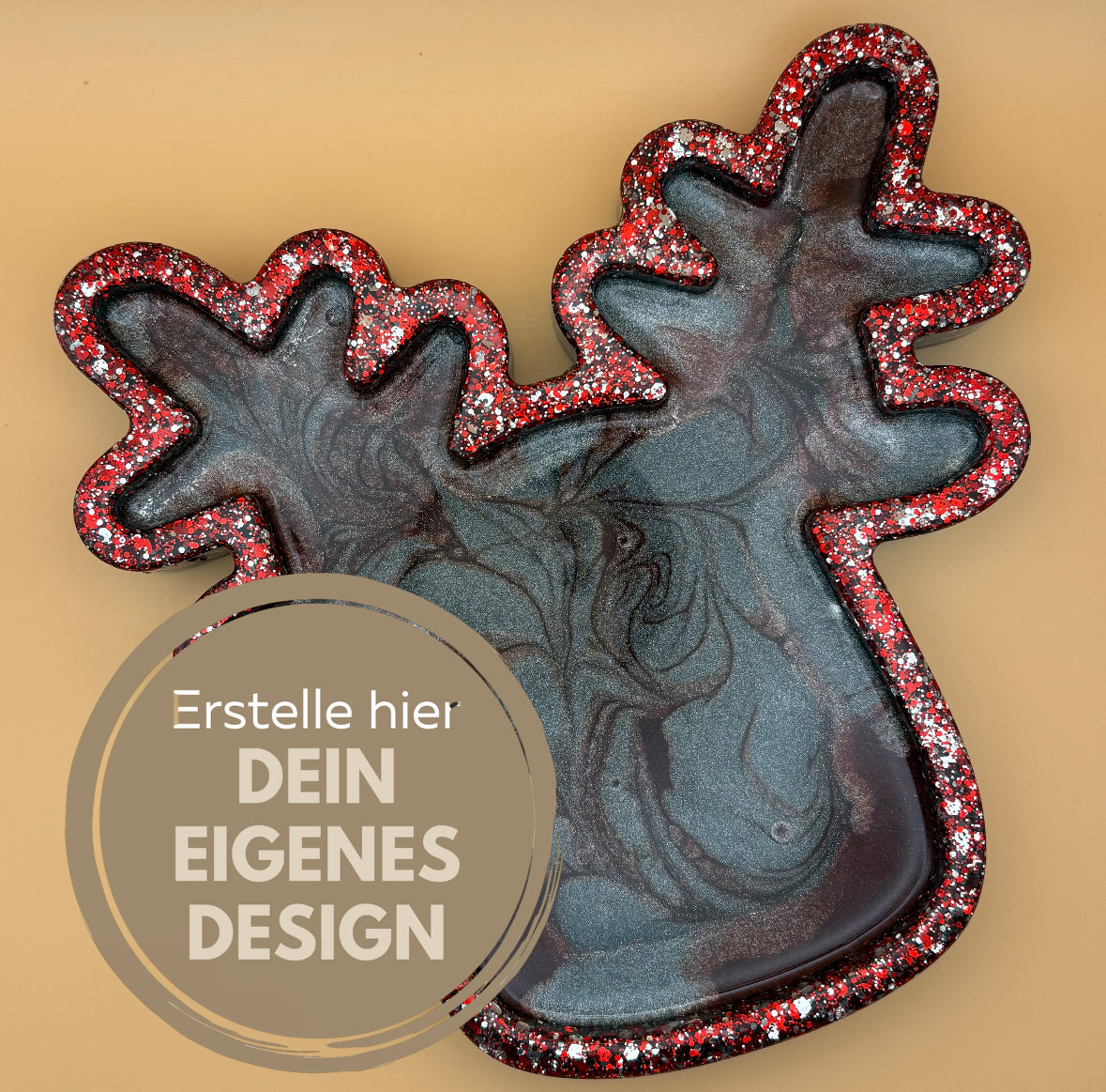 Elch-Tablett in Wunschdesign