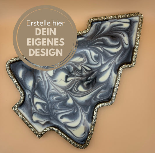 Tablett "Weihnachtsbaum" in Wunschdesign